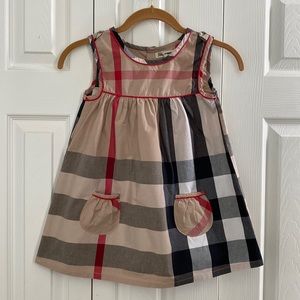 Girl’s Plaid Two Pocket Dress